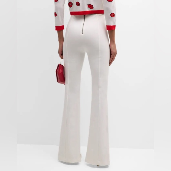 Alice + Olivia Emiko High-Waisted Slit-Cuff Pants - Picture 2 of 8